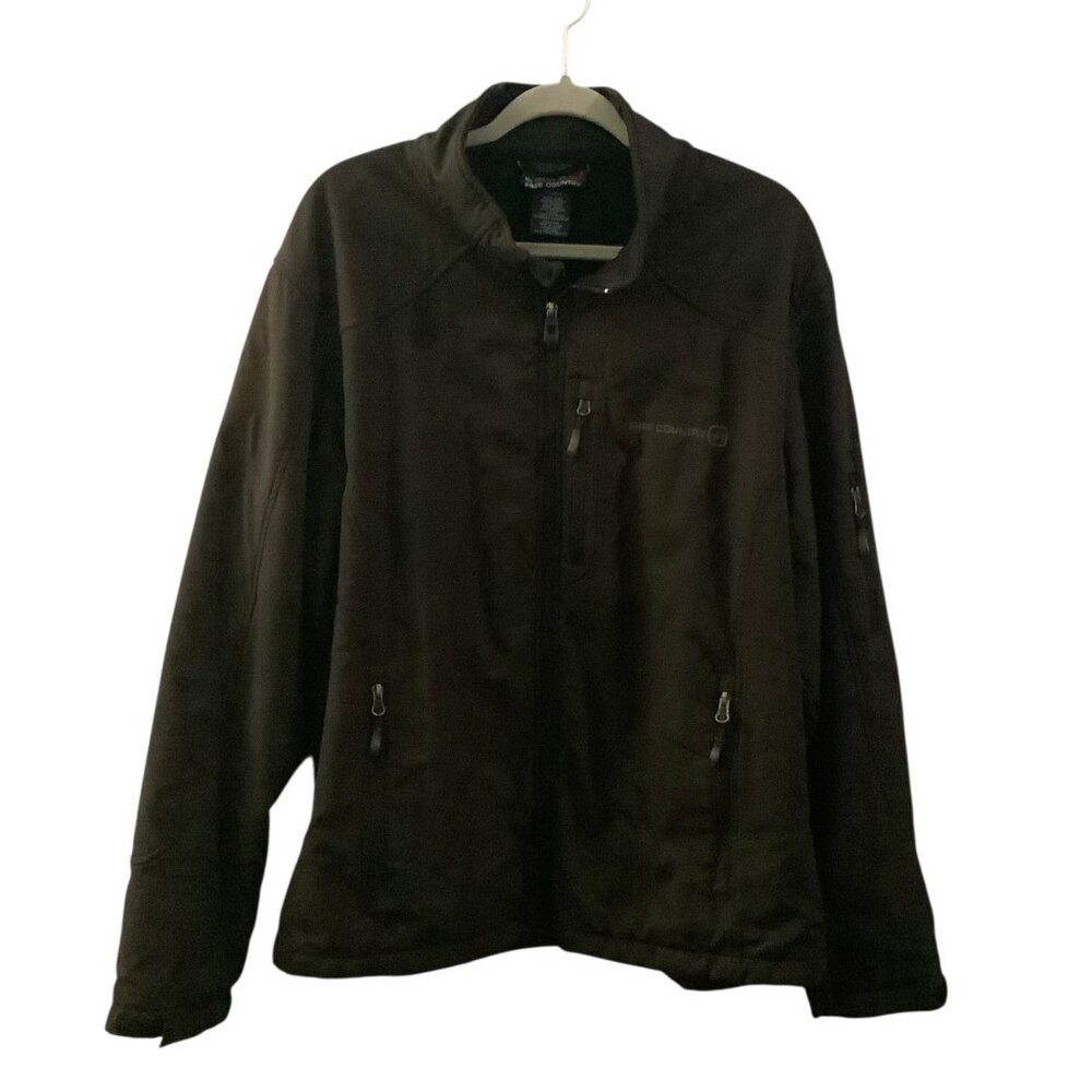 Free Country Mens Black‎ Full-Zip Jacket XL Lightweight Outerwear